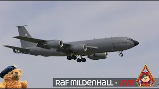 LIVE US AIR FORCE HEAVY WEIGHT ACTION KC-135 • 100TH AIR REFUELLING WING RAF MILDENHALL 27.02.24