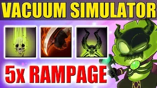 Quintuple Rampage Vacuum Simulator in Dota 2 [Infinite Mana and HP] Ability Draft