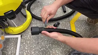 Удлиняем штатный шланг пылесос Karcher с помощью шланга Русский Мастер 4м (удлинитель для Керхер)