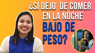 ¿Si dejo de comer de noche bajo de peso? - Reducción de peso | Consultorios Libera - Nutrición