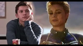 ( MCU ) Spider-Man and Captain Marvel - Down