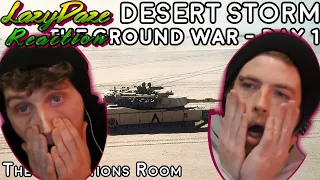 "WAIT, HOW MANY TANKS!!!" HISTORY ENTHUSIAST REACT:  DESERT STORM - THE GROUND WAR, DAY 1 🌐🚀🔥