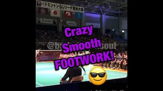 Crazy Smooth Footwork 😎 - Kento Momota