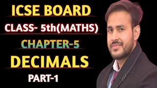 Decimals || Class-5th || ICSE Board || in hindi || Part-1 || By- Sagar Shrivastav