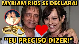 Myrian Rios se declara ao Rei Roberto Carlos no dia do seu aniversário! Confira a mensagem de Myrian