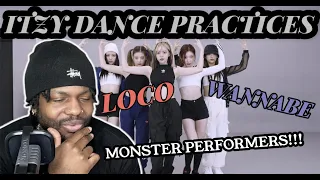 ITZY DANCE PRACTICES!!! | Loco & Wannabe (REACTION)