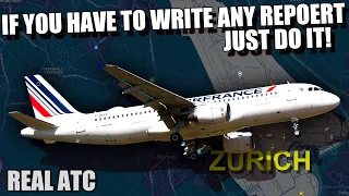 Pilots IGNORED controller's instructions at Zurich Airport  REAL ATC