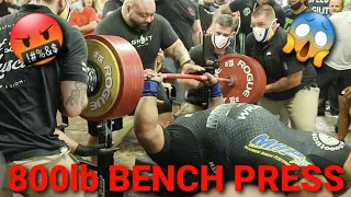 800 POUND WORLD RECORD BENCH PRESS on ESPN (MUST WATCH) - BIGGEST powerlifting "ERROR" ever!