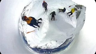 Took My Friends Down a Double Black Diamond! (360 VIDEO)