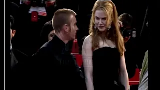 Ewan McGregor and Nicole Kidman pose for pictures at Cannes Premiere for Moulin Rogue.