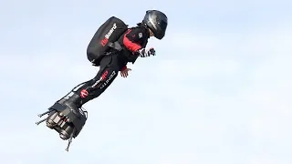 French hoverboard inventor successfully crosses Channel