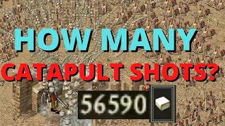 Can you kill a LORD with CATAPULT SHOTS ONLY? (And Trebuchets) - Stronghold Crusader