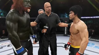 Bruce Lee vs. Swamp Bigfoot - EA Sports UFC 2