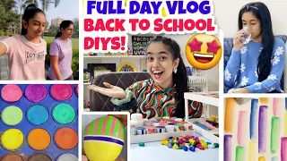 Full Day Vlog!😍💕 Back to School DIYs!!!🎀 | Riya's Amazing World