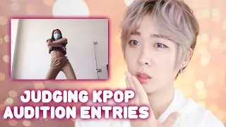 Giving Tips and Advice to Online Kpop Audition Videos / Judging Kpop Audition Trainee Videos