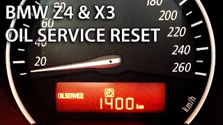 How to reset oil service inspection in BMW Z4 & X3 (SRL maintenance spanner E85 E86 E83)