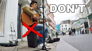 Busking Mistakes! How to Busk with an Amp?