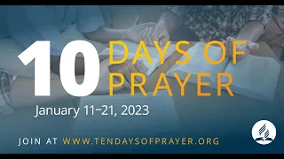 10 Days of Prayer 2023 | Elder Barbara Simila | Jan 15