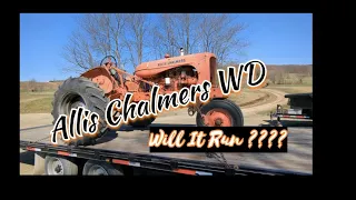 Will IT RUN ???? - ALLIS CHALMERS WD with a WD-45 MOTOR #allischalmers #oldtractors #antiquetractor