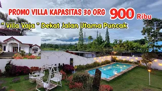 VILLA MURAH 900 RIBUAN BISA BUAT ROMBONGAN KELUARGA BESAR | Villa Vaja by Villa Gue Aja Puncak Bogor