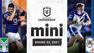 Warriors dig deep for Finals push | Warriors v Bulldogs Match Mini | Round 22, 2021 | NRL