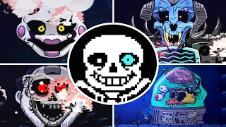 Sans vs. All Bosses in Freddy in Space 2 (Too OP Mod)