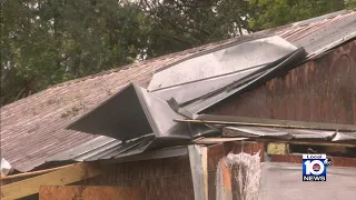 Perry residents dealing with roof damage following Hurricane Idalia
