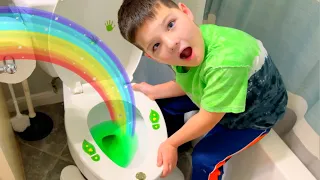 CALEB caught a Leprechaun! HOW to MAKE HOMEMADE Leprechaun Trap 🌈