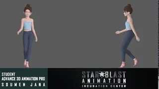 SOUMEN JANA - WALK CYCLE -  Advance 3D Animation Pro