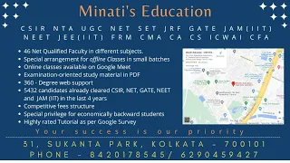 CSIR NTA UGC NET SET JRF GATE JAM(IIT) CAT MAT CMA CFA FRM SSC UPSC