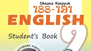 Карпюк 9 Unit 4 Lesson 1 The UK Today 🙄 Listening Сторінки 188-191✔Відеоурок