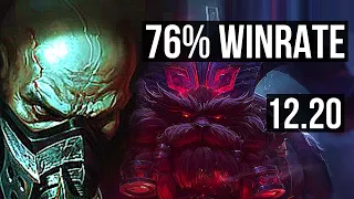 URGOT vs ORNN (TOP) | 9/0/6, 76% winrate, Legendary | KR Master | 12.20