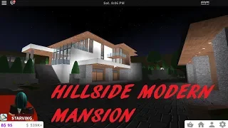 ROBLOX BLOXBURG HILLSIDE MODERN MANSION!!