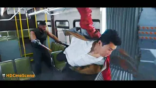 Shang-Chi Bus Fight Scene Kung Fu - Ten Rings steals Pendant from Shang Chi