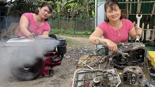 Repair Restoration of Machinery Diesel Soak In Water Engine Severely Damaged  Blacksmith Girl