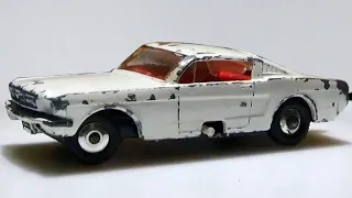 Matchbox restoration Ford Mustang No. 8, toy car, diecast, restore makeover