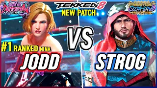 T8 🔥 Jodd (#1 Ranked Nina) vs Strog (Shaheen) 🔥 Tekken 8 High Level Gameplay