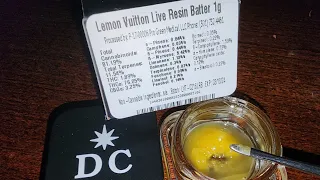 Lemon Vuitton Live Resin Batter By District Cannabis my MD Medical Cannabis Reviews