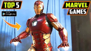 Top 5 Marvel Games for Android 2022 | CONSOLE GAMES ON MOBILE - ULTRA HD GRAPHICS!