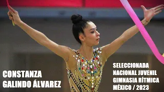 Constanza Galindo seleccionada nac juvenil gimnasia rítmica y alumna Colegio SuBiré Guadalajara 2023