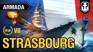 Armada: Strasbourg — French Tier VII battleship |  World of Warships