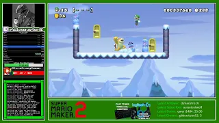 Super Mario Maker 2 Endless Mode Easy Speedrun - Personal Best [13:42]