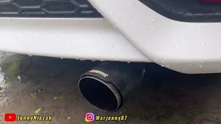 Honda City GM6 - valvetronic exhaust - max racing downpipe -Tabung tengah custom - tip akrapovic