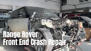 Range Rover Front End Crash Repair#mechanic #repair #restoration #rangerover