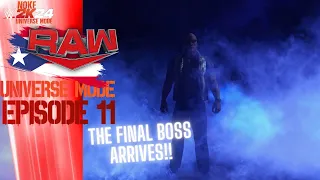 THE FINAL BOSS THE ROCK RETURNS TO RAW IN PUERTO RICO! : RAW WWE 2k24 Universe Mode Ep11