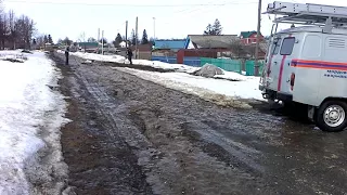 Погреба и подвалы домов по улице Ставского в опасности.Мордовия Рузаевка . Паводок 2018