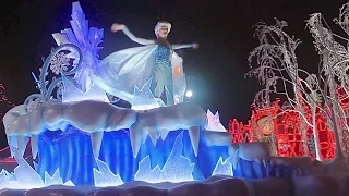 FULL Disneyland Christmas Fantasy Parade 2014 with Frozen Anna Elsa and Olaf