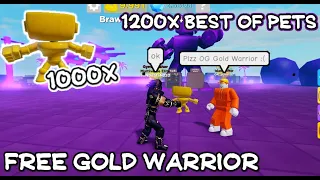 💪Muscle Legends - Free OG Gold Warrior  Giveaway 🎉 (I HAVE 1200 OG Gold Warrior Pets!!)