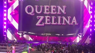 4/1/2022 WWE Smackdown & HOF (Dallas) - Women's Tag Team Champions Carmella & Queen Zelina Entrance