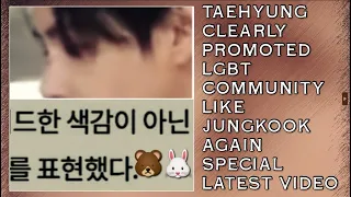OMG!😱💋Taehyung Clearly Promoted LGBT Community Like Jungkook Again(Latest)#jungkook#taehyung#bts